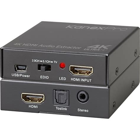 KanexPro 4K HDMI Audio De-Embedder HAECOAX2 B&H Photo Video