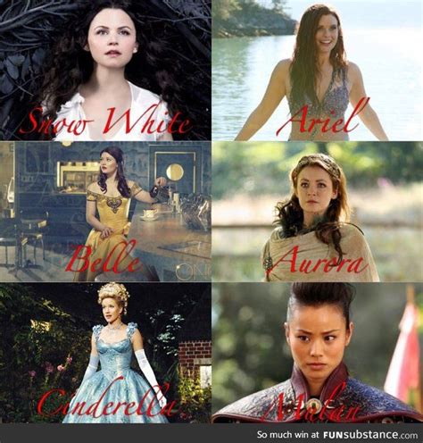 Disney Princesses-Once Upon A Time Version - FunSubstance | Once upon a time, Once up a time, Ouat