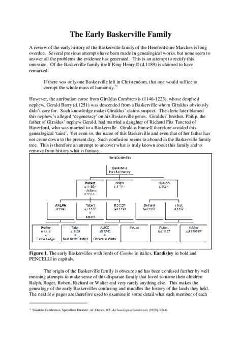 (PDF) The Early Baskerville Family | Paul Remfry - Academia.edu