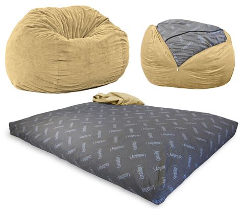 Convertible Bean Bag Chair That Turns Into Mattress - Legit Gifts