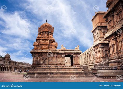 Brihadishvara Temple 12th Century AD. South India, Tamil Nadu, Thanjavur (Trichy) Stock Image ...