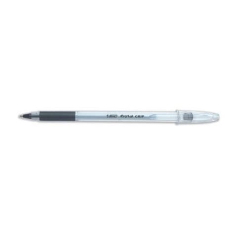 Bic Cristal Grip Clear Barrel Ballpoint Pen | 02040X | Ballpoint Pens