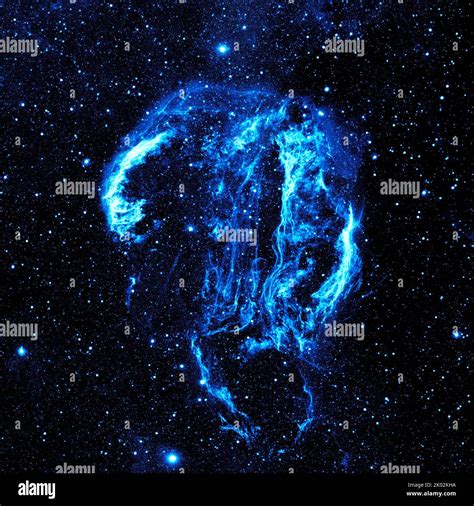 Cygnus Loop Nebula, image taken using a NASA telescope Stock Photo - Alamy