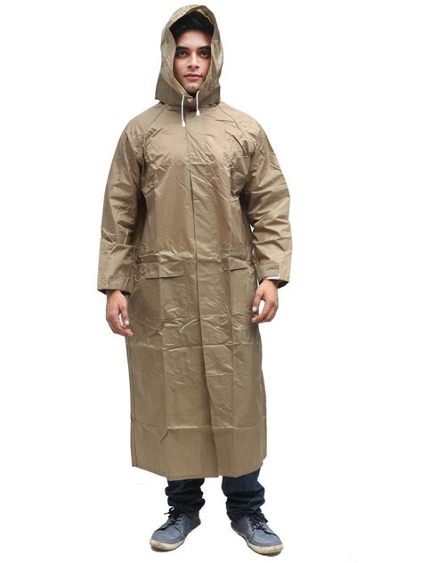 Duckback Men's Polyester Raincoat (Brown_X-Large) : Amazon.in: Clothing ...