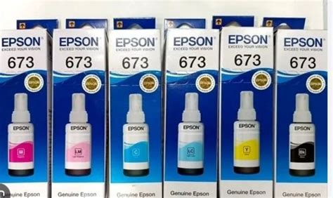 EPSON 673 INK BOTTLES (SET OF 6), For Printer at Rs 3950/set in Mumbai | ID: 2851273753455