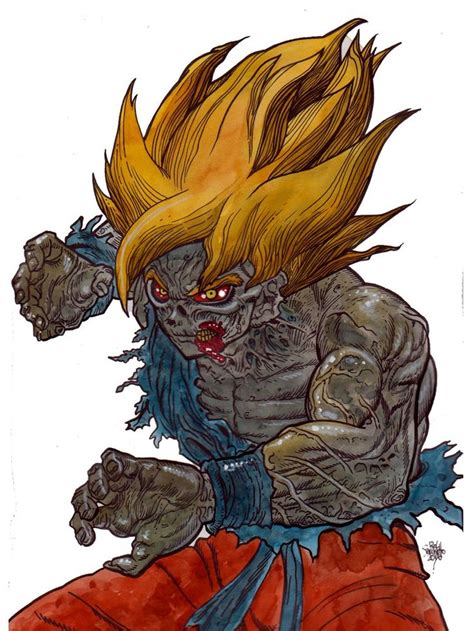 Zombie Art : Super Saiyan Dragon Ball Z - Zombie Art by Rob Sacchetto ...