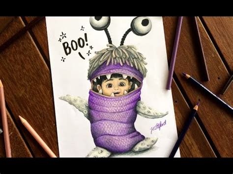 SPEED DRAWING: Boo (Monsters Inc) - YouTube