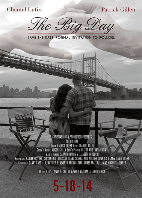 Save the Date Movie Poster (wedding) :: Behance