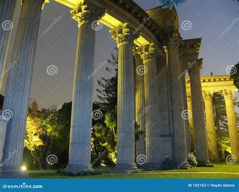 Palace of Fine Arts at Night Stock Image - Image of roman, huge: 102163