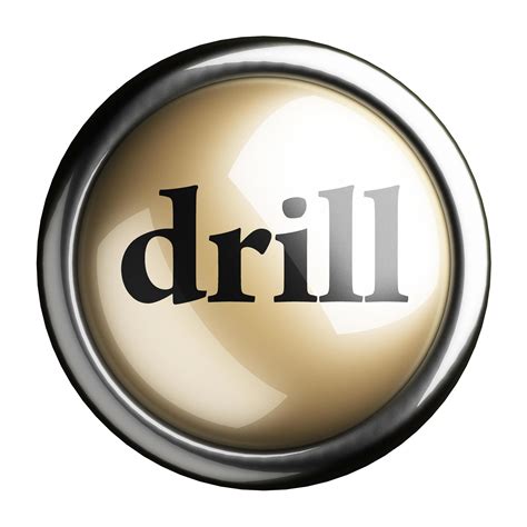 drill word on isolated button 6374961 Stock Photo at Vecteezy