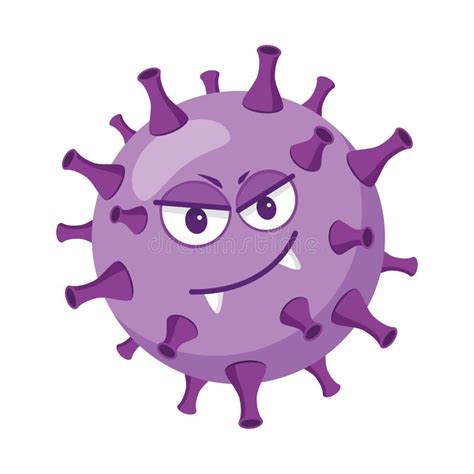 Vector Illustration of a HIV or Human Immunodeficiency Virus in Cartoon Style Isolated on White ...