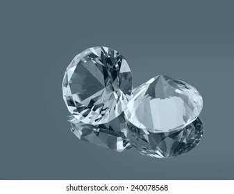 Set Diamond Heart Shape Isolated Stock Illustration 239117380 | Shutterstock