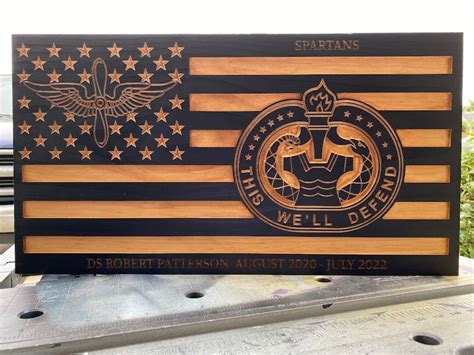 Personalized Military Flags Military Gifts Wood Flags - Etsy