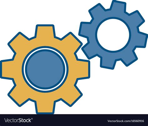 Gear wheels design Royalty Free Vector Image - VectorStock