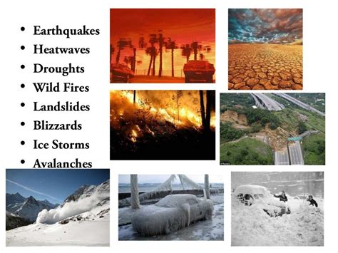 Natural disasters' Impacts & Prevention