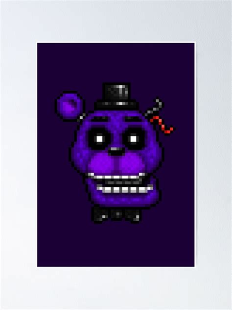 "Adventure Shadow Freddy - FNAF World - Pixel Art" Poster by ...