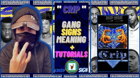 CRIP GANG SIGNS " CRIPS MEANING + TUTORIAL " - YouTube