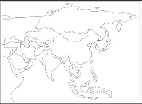 Mapa de Asia Político |🥇| Mapa Continente Asiático【 2023