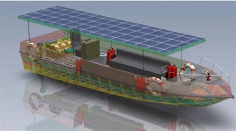 Solar Boat CAD model. | Download Scientific Diagram