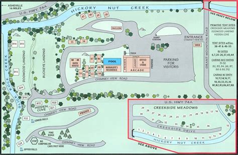 Creekside Mountain Camping - Site Map