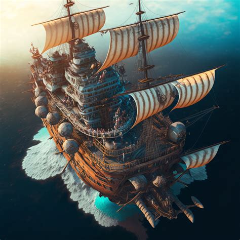 Pirate ship -sky view by immortalXuniverse on DeviantArt