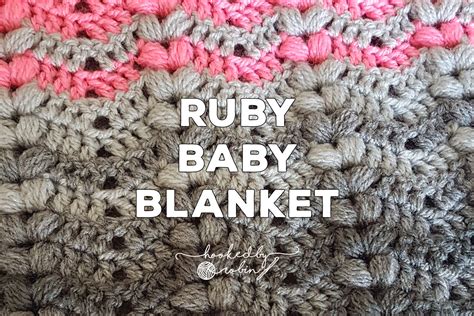 The Ruby Baby Blanket Crochet Pattern — Hooked by Robin