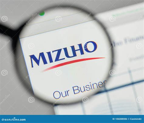 Milan, Italy - November 1, 2017: Mizuho Financial Group Logo on Editorial Photo - Image of corp ...