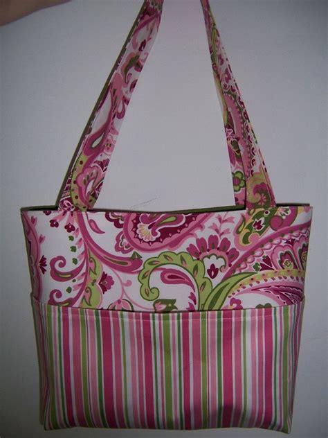 Pocket Tote Bag PDF Sewing Pattern 4 Sizes to by aivilocharlotte