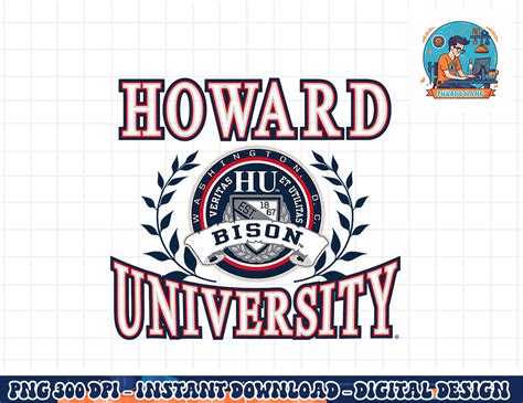 Howard University Bison Laurels Logo Officially Licensed pn | Inspire Uplift