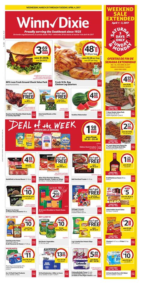 Winn Dixie Weekly Ad Mar 29 - Apr 4 2017 - WeeklyAds2