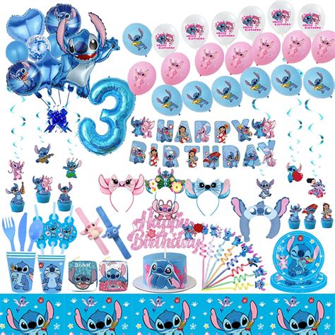 Disney-Stitch-Birthday-Party-Decorations-For-Kids-Toy-Aluminum-Foil-Latex-Balloons-Disposable ...