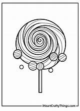 Lollipop Coloring Stencils sketch template