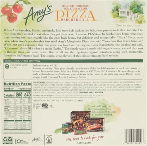 Amy's® Margherita Frozen Pizza, 13 oz - Pick ‘n Save