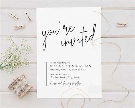 Cursive Font Invitations | Go Print Plus