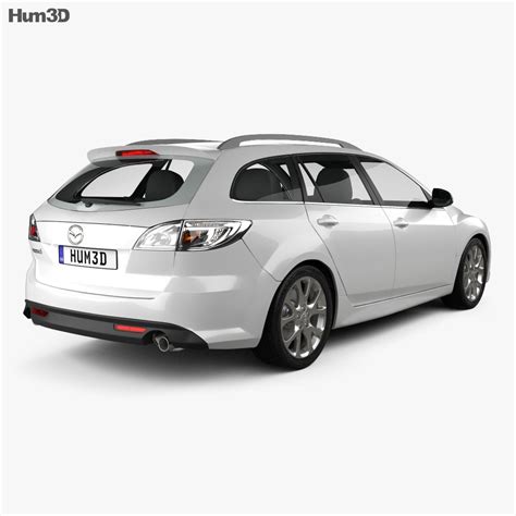 Mazda 6 Wagon 2014 3D model - Vehicles on Hum3D