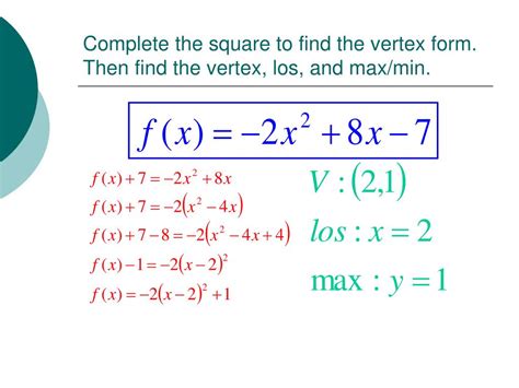 How To Find Vertex Equation | Images and Photos finder