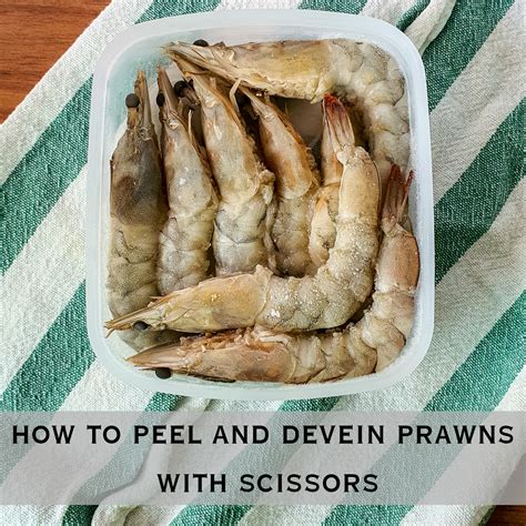 How to Peel and Devein Prawns with Scissors