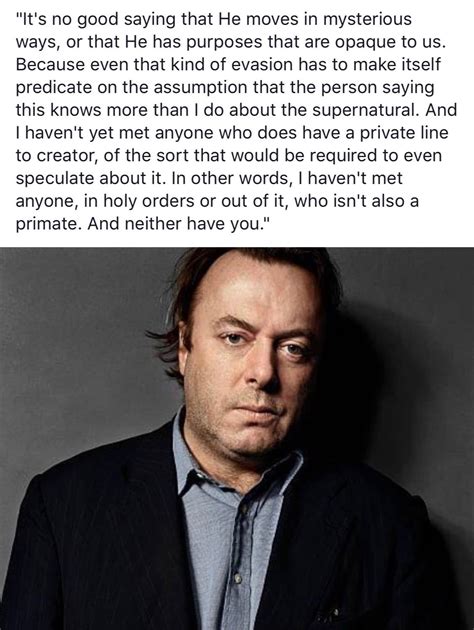 Hitchens | Best quotes, Sayings, Supernatural