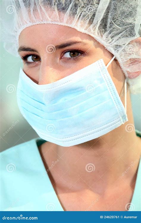 Surgeon with a mask stock image. Image of comforting - 24620761