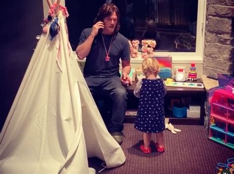 Norman Reedus Helps Daughter with Her ABCs in Sweet Video | PEOPLE.com