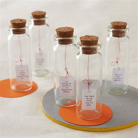 These stylish little message filled bottles are a great alternative to everyday cards.Each ...