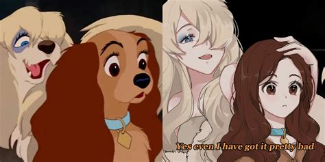 Lady and the Tramp As Anime Characters Becomes a Twitter Meme