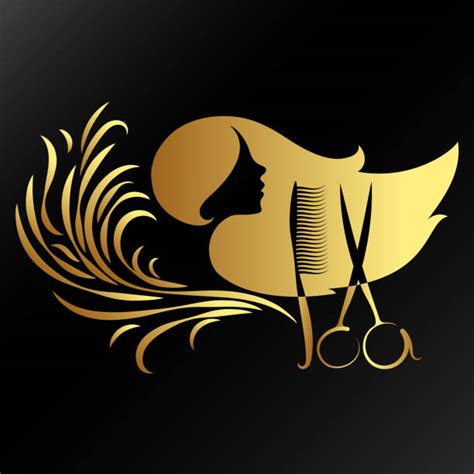 Best Hair Salon Logo Design Silhouette Illustrations, Royalty-Free Vector Graphics & Clip Art ...