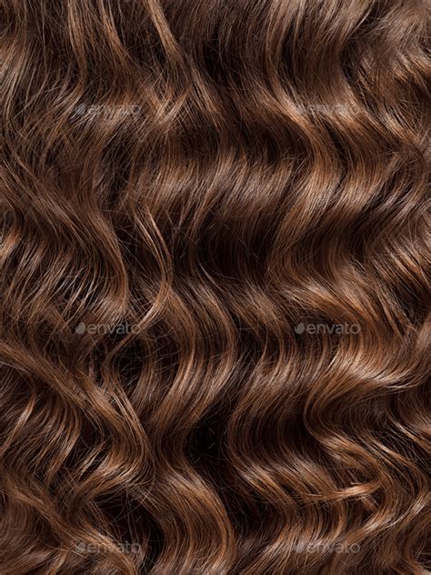 Girl with long, curly hair, rear view. Hair texture, close-up. Stock Photo by valuavitaly