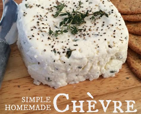 Homemade Chevre Cheese Recipe