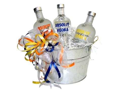 Build A Basket: Absolut Vodka Gift Basket Sampler