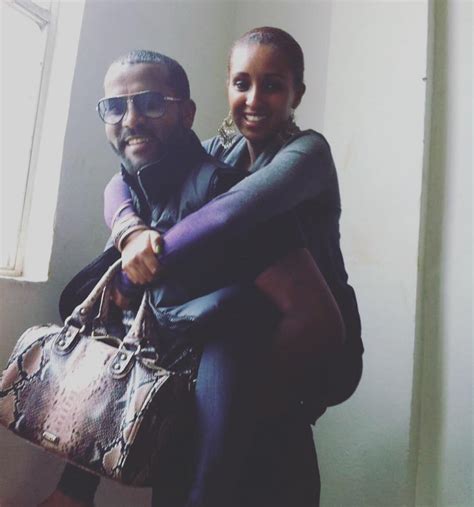 Ethiopian actress Mahder Assefa and film maker Yehuala Eshet Belete ...