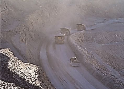 Trucks at work in the Chuquicamata mine. | Download Scientific Diagram