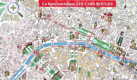 a map of the streets in paris, france with red lines and buildings on it