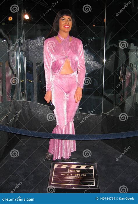 Waxwork of Selena editorial stock image. Image of design - 140754759